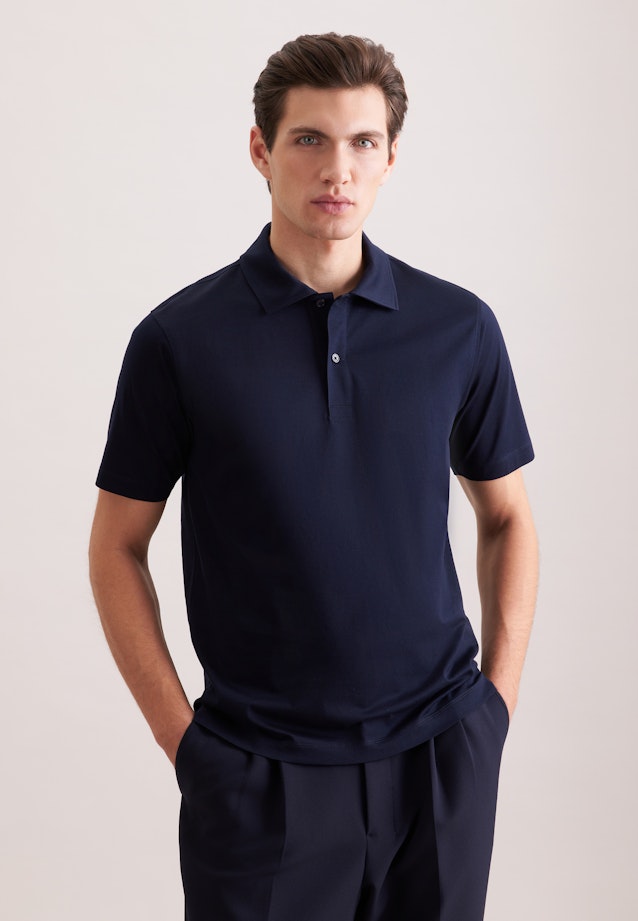 Regular Polo Uni in Dunkelblau |  Seidensticker Onlineshop
