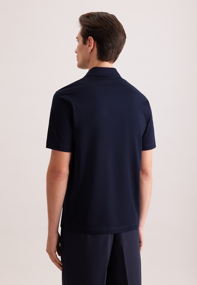 Regular Polo Uni in Dunkelblau | Seidensticker Onlineshop