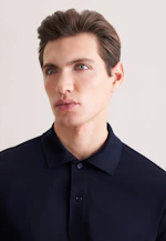 Regular Polo Uni in Bleu Foncé |  Seidensticker Onlineshop