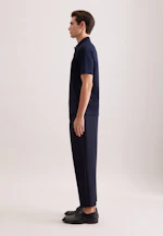 Regular Polo Uni in Bleu Foncé |  Seidensticker Onlineshop