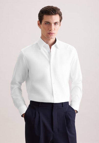 Regular Chemise d'affaires Structure in Blanc |  Seidensticker Onlineshop