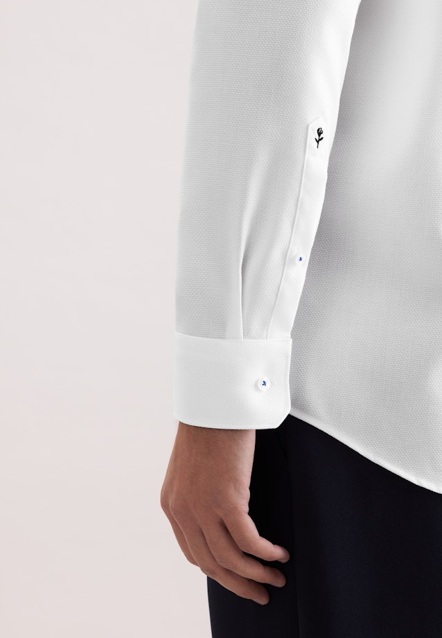 Regular Chemise d'affaires Structure in Blanc |  Seidensticker Onlineshop