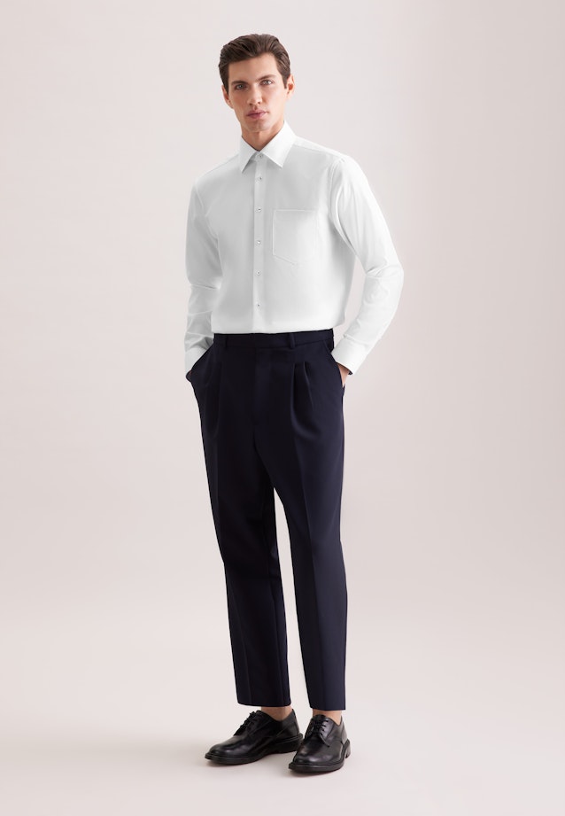 Regular Chemise d'affaires Structure in Blanc |  Seidensticker Onlineshop