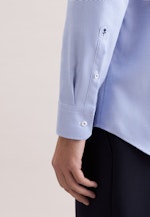 Regular Business Hemd Struktur in Mittelblau |  Seidensticker Onlineshop