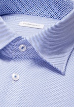 Regular Business Hemd Struktur in Mittelblau |  Seidensticker Onlineshop