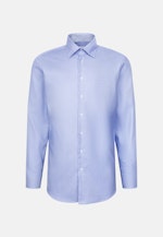 Regular Business Hemd Struktur in Mittelblau |  Seidensticker Onlineshop