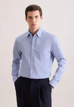 Regular Chemise d'affaires Imprimé in Bleu Moyen |  Seidensticker Onlineshop