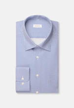 Regular Chemise d'affaires Imprimé in Bleu Moyen |  Seidensticker Onlineshop