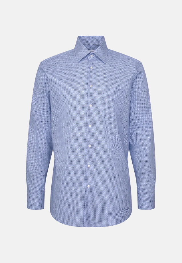 Regular Chemise d'affaires Imprimé in Bleu Moyen |  Seidensticker Onlineshop