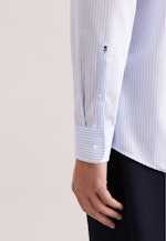 Regular Business Hemd Gestreift in Mittelblau |  Seidensticker Onlineshop