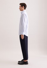 Regular Business Hemd Gestreift in Mittelblau |  Seidensticker Onlineshop