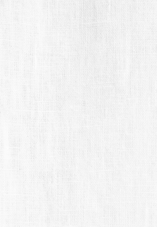 Regular Linen shirt Uni in Weiß |  Seidensticker Onlineshop