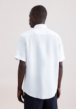 Regular Leinenhemd Uni in Weiß |  Seidensticker Onlineshop