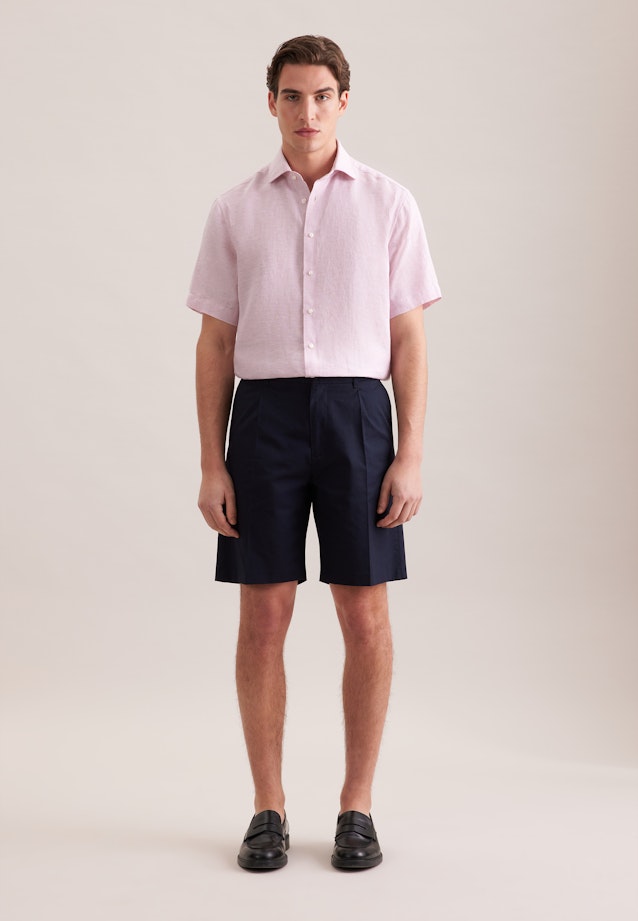 Regular Leinenhemd Uni in Rosa |  Seidensticker Onlineshop