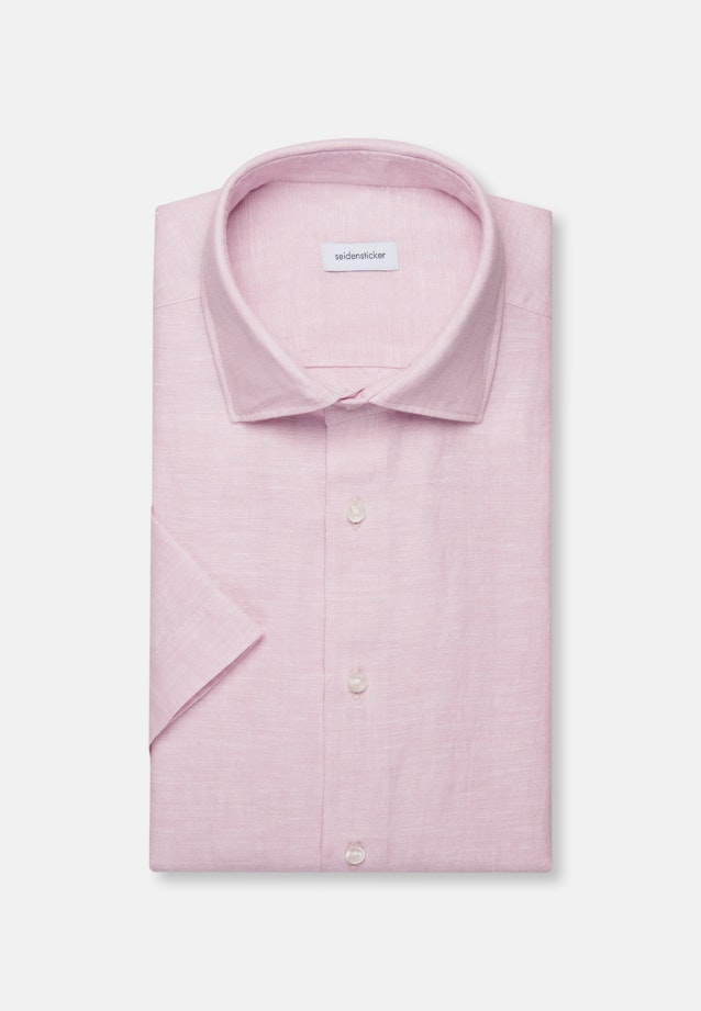 Regular Leinenhemd Uni in Rosa |  Seidensticker Onlineshop