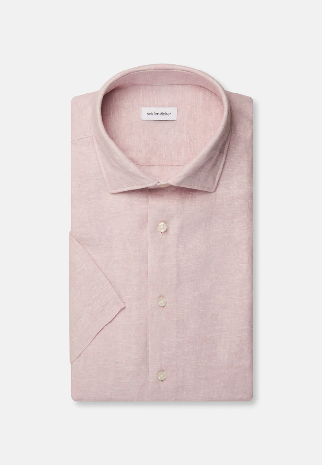 Regular Chemise en lin Uni dans Rose Fuchsia | Boutique en ligne Seidensticker