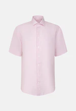 Regular Leinenhemd Uni in Rosa |  Seidensticker Onlineshop