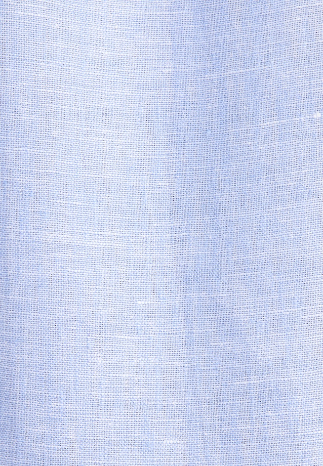 Regular Leinenhemd Uni in Mittelblau |  Seidensticker Onlineshop