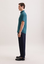 Regular Leinenhemd Uni in Türkis |  Seidensticker Onlineshop