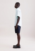 Regular Linen shirt Uni in Grün |  Seidensticker Onlineshop