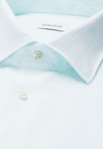 Regular Linen shirt Uni in Grün |  Seidensticker Onlineshop