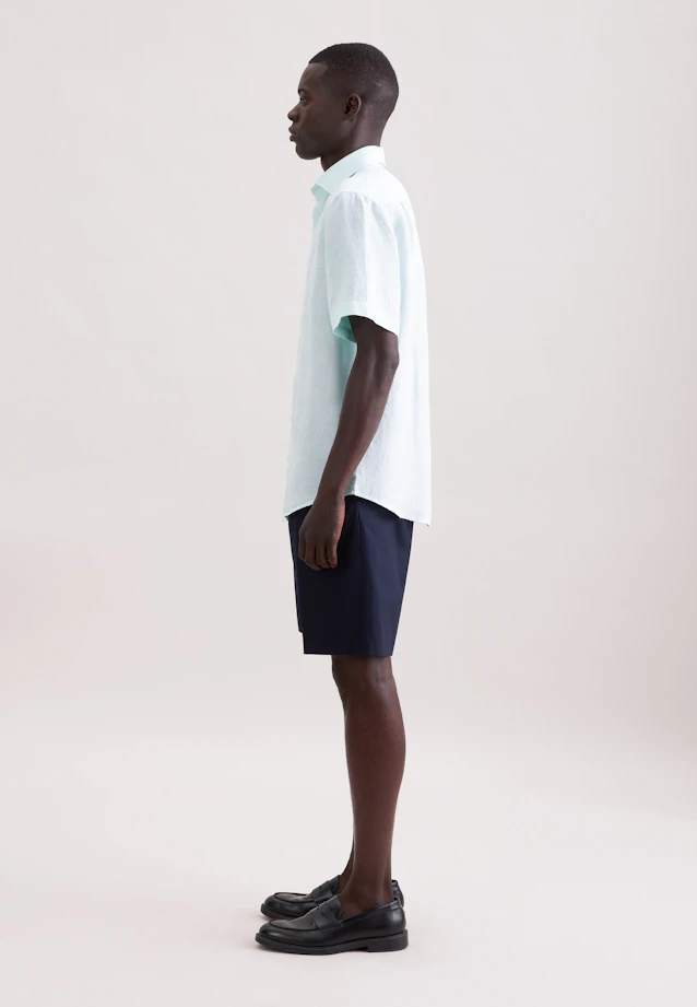 Regular Leinenhemd Uni in Grün |  Seidensticker Onlineshop