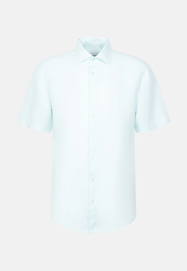 Regular Leinenhemd Uni in Grün |  Seidensticker Onlineshop