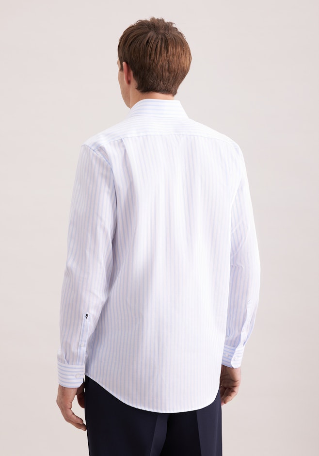 Comfort Chemise d'affaires Rayures dans Bleu Clair | Boutique en ligne Seidensticker