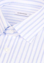 Comfort Chemise d'affaires Rayures in Bleu Clair |  Seidensticker Onlineshop