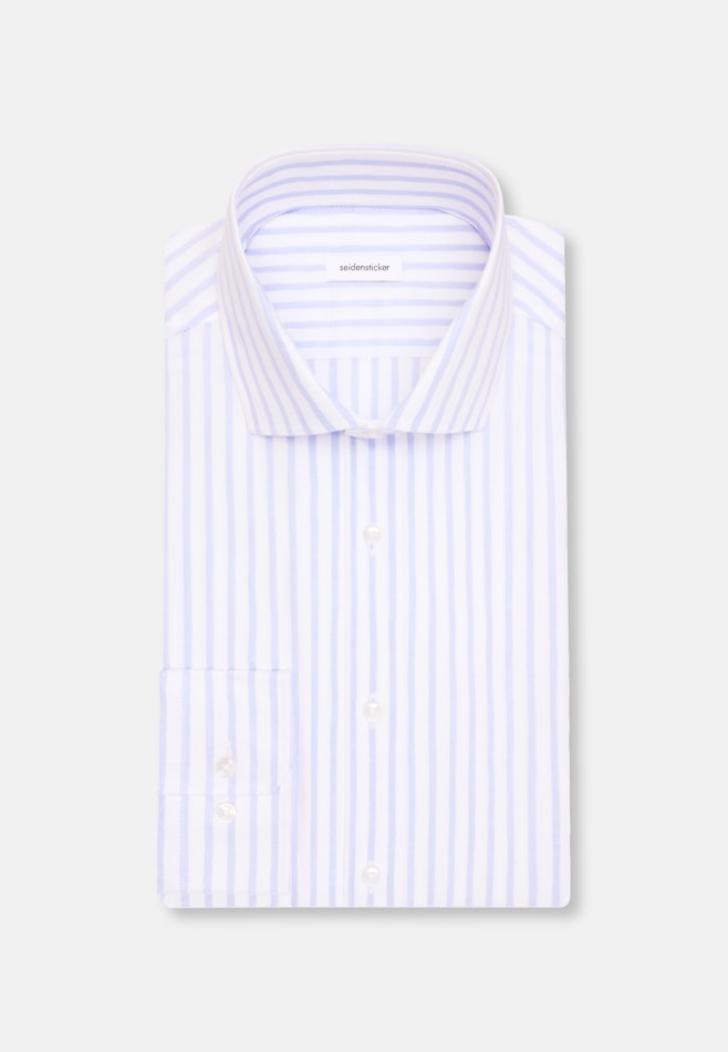 Comfort Chemise d'affaires Rayures dans Bleu Clair | Boutique en ligne Seidensticker
