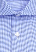 Comfort Business Hemd Struktur in Mittelblau |  Seidensticker Onlineshop