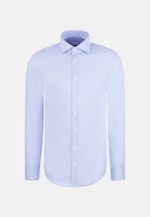 Comfort Business Hemd Struktur in Mittelblau |  Seidensticker Onlineshop