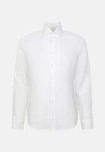 Shaped Leinenhemd Uni in Weiß |  Seidensticker Onlineshop