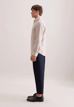 Shaped Chemise en lin Uni in Beige |  Seidensticker Onlineshop