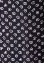 Gemustertes Hemdblusenkleid mit Taillengürtel in Dunkelblau |  Seidensticker Onlineshop