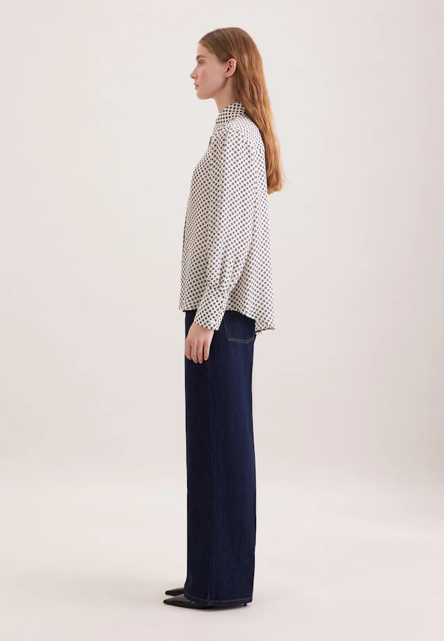 Chemisier à motifs avec nœud papillon détachable in Blanc |  Seidensticker Onlineshop