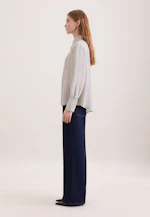 Chemisier à motifs avec nœud papillon détachable in Blanc |  Seidensticker Onlineshop