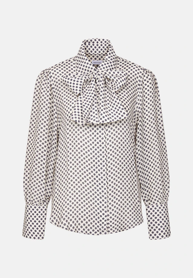 Chemisier à motifs avec nœud papillon détachable in Blanc |  Seidensticker Onlineshop