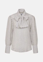 Chemisier à motifs avec nœud papillon détachable in Blanc |  Seidensticker Onlineshop