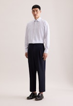 Slim Business Hemd Gestreift in Mittelblau |  Seidensticker Onlineshop