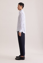 Slim Business Hemd Gestreift in Mittelblau |  Seidensticker Onlineshop