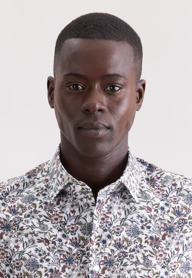 Shaped Business Hemd Druck in Grün |  Seidensticker Onlineshop