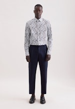 Shaped Business Hemd Druck in Grün |  Seidensticker Onlineshop