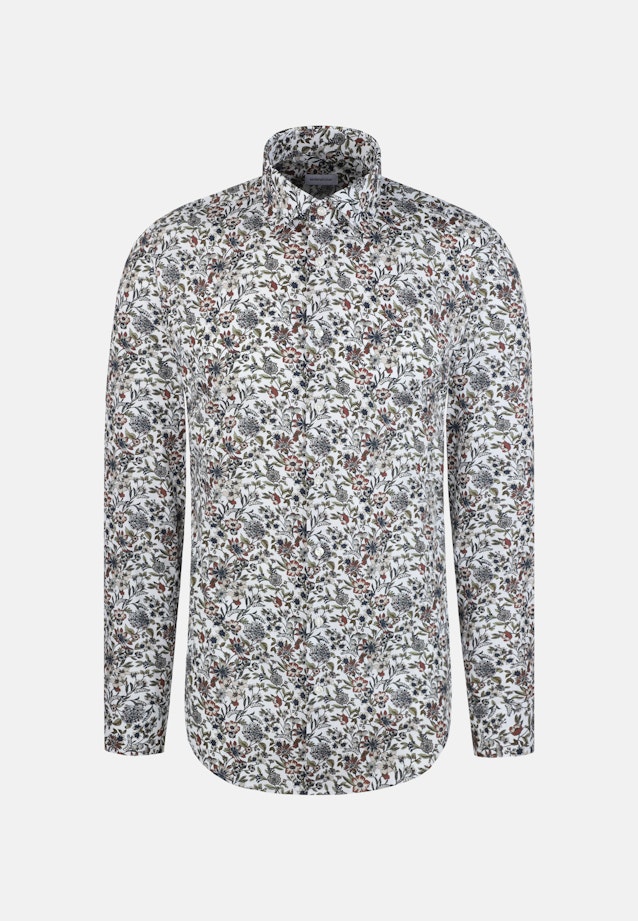 Shaped Business Hemd Druck in Grün |  Seidensticker Onlineshop