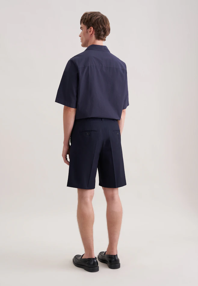 Regular Shorts Uni in Dunkelblau | Seidensticker online shop