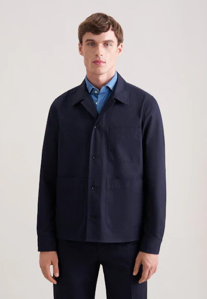 Regular Jacke in Dunkelblau |  Seidensticker Onlineshop