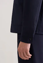 Regular Veste Uni in Bleu Foncé |  Seidensticker Onlineshop