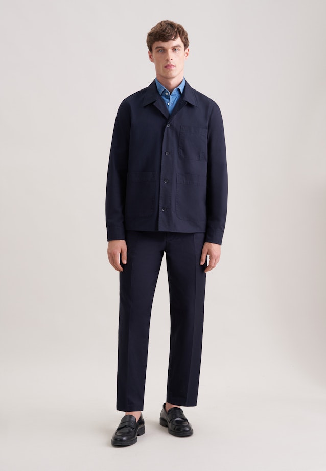 Regular Jacke Uni in Dunkelblau |  Seidensticker Onlineshop