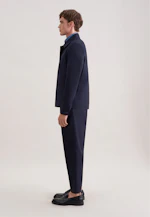 Regular Veste Uni in Bleu Foncé |  Seidensticker Onlineshop