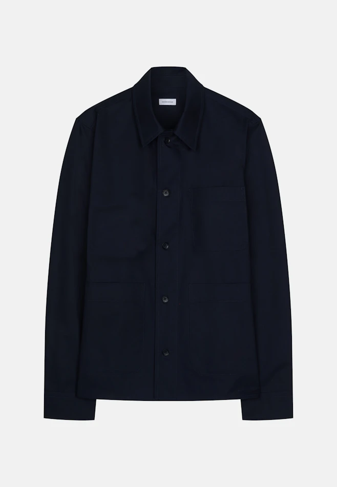 Regular Jacke Uni in Dunkelblau | Seidensticker Onlineshop